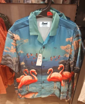 SNOD corparate shirt2 Flamingo Print Resort Shirt